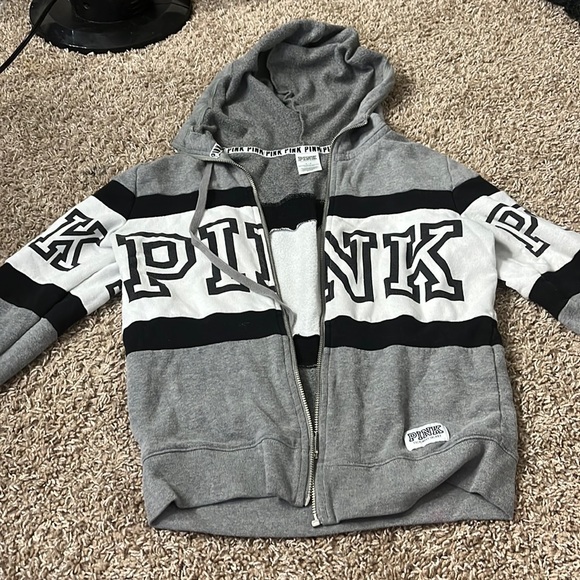 PINK small hoodie. Still pretty new, no stains or damage. - Picture 1 of 3
